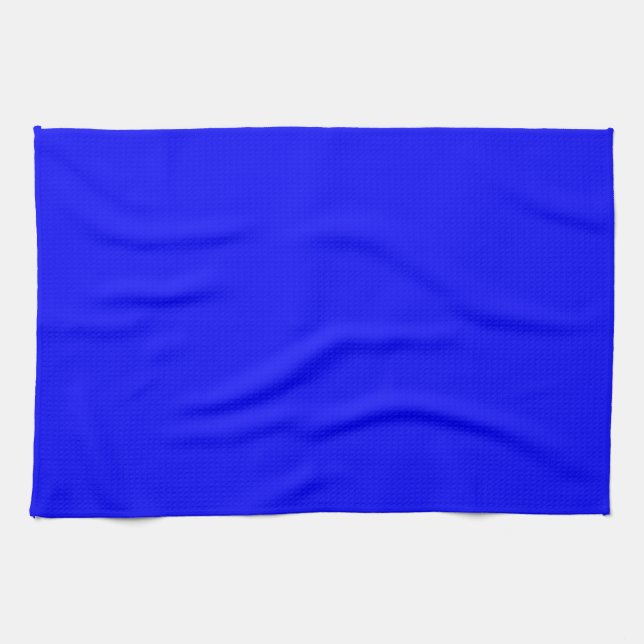 Blue Color Customized Designer Towel (Horizontal)