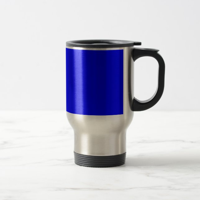Blue Color Customized Designer Travel Mug (Right)