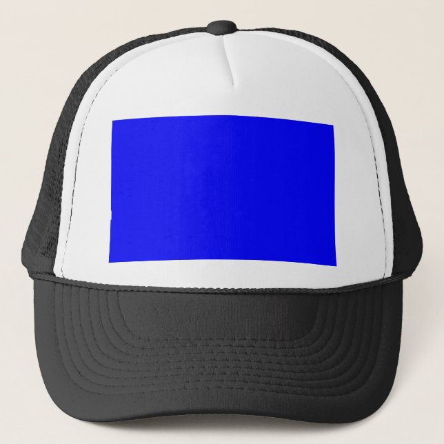 Blue Color Customized Designer Trucker Hat (Front)
