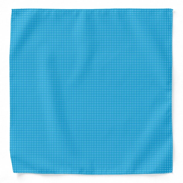 Blue Color Elegant Trendy Template Bandana (Front)