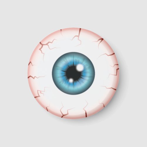 Blue Color Eyeball Halloween Bloodshot Eyeball Magnet