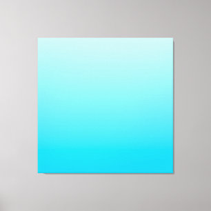 Blue color gradient background canvas print