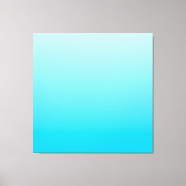 Blue color gradient background canvas print (Front)