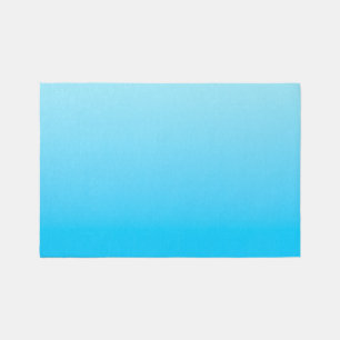 Blue color gradient background rug