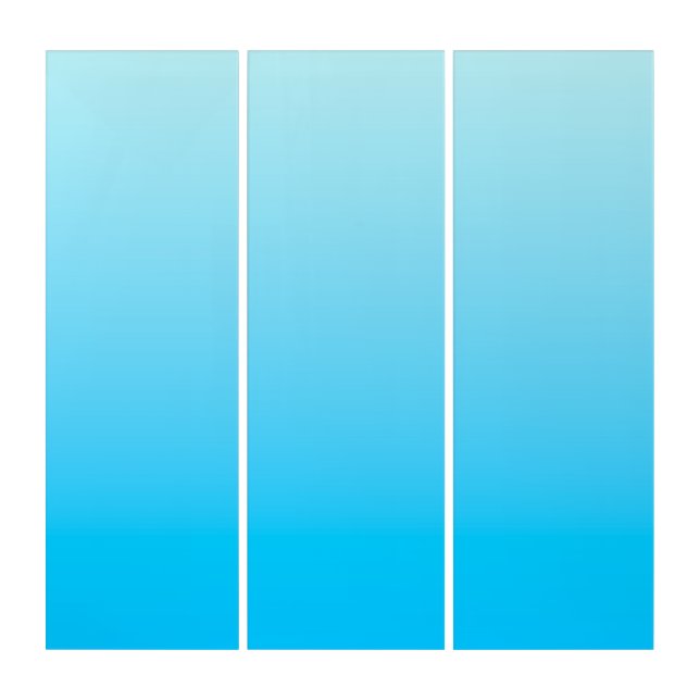 Blue color gradient background triptych (Front)