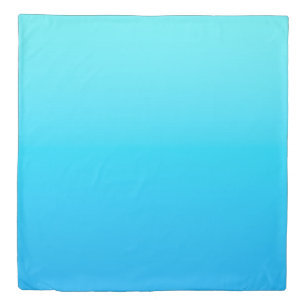 Blue color gradient duvet cover