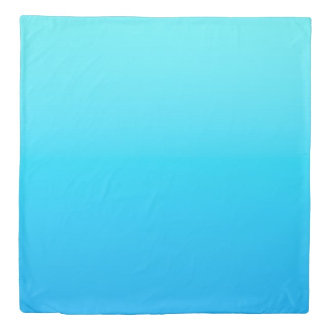 Blue color gradient duvet cover (Front)