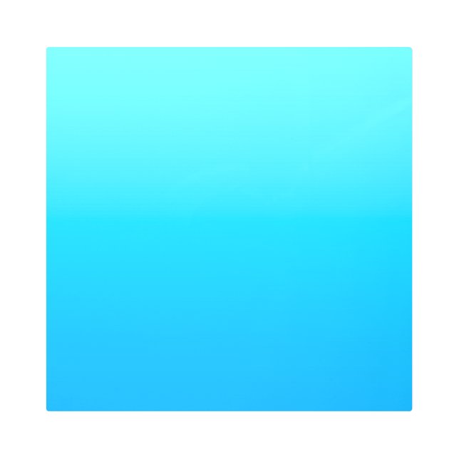 Blue color gradient metal print (Front)