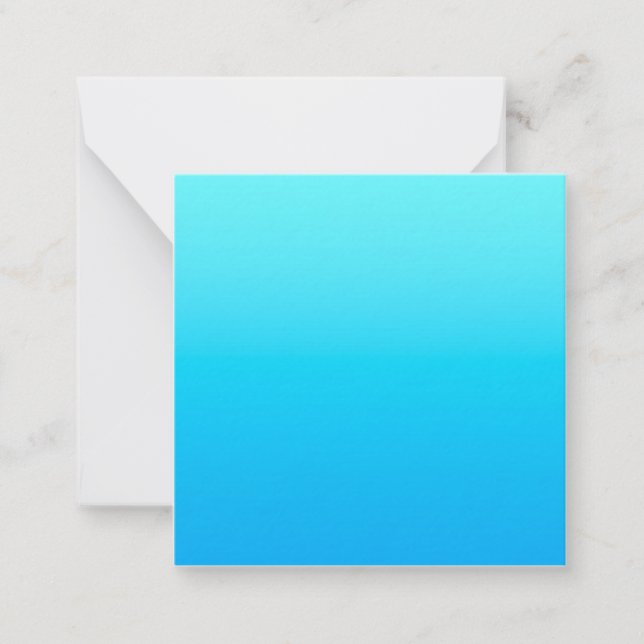 Blue color gradient note card (Front)