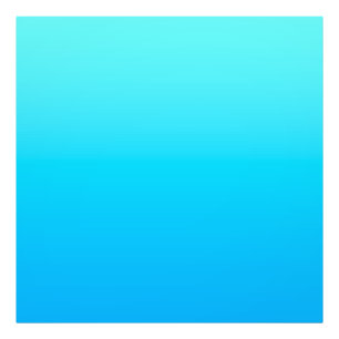 Blue color gradient photo print