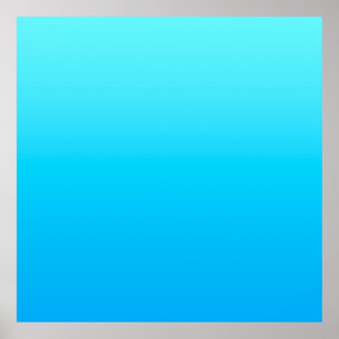 Blue color gradient poster