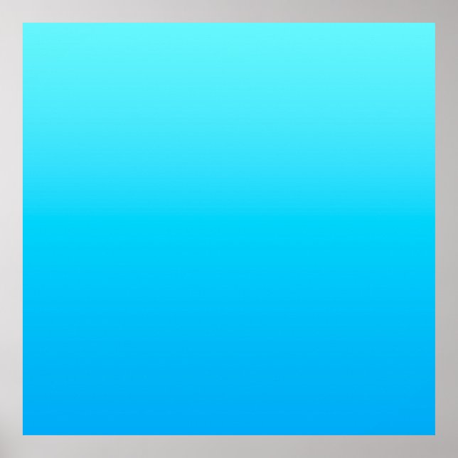Blue color gradient poster (Front)