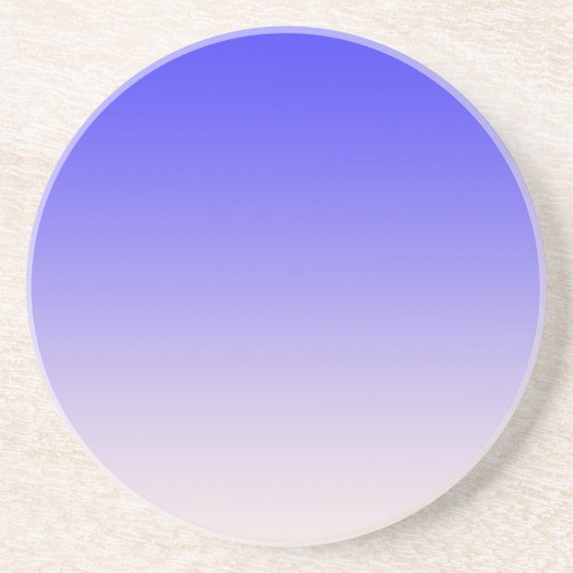 blue color gradient sandstone coaster (Front)