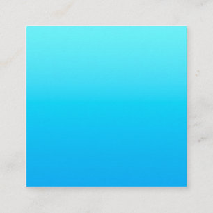 Blue color gradient square business card