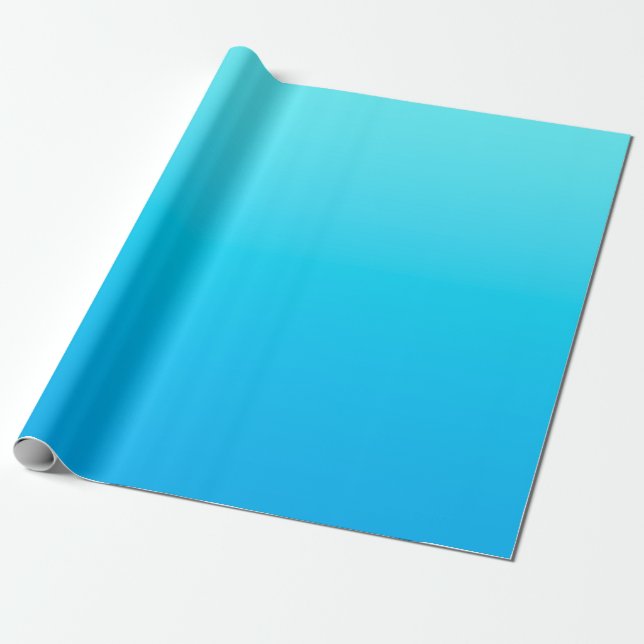Blue color gradient wrapping paper (Unrolled)
