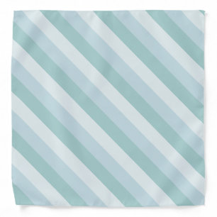 Blue Color Harmony Striped Template Trendy Elegant Bandana
