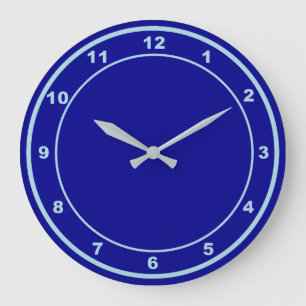 Blue Color Round Shape Acrylic Wall Clock