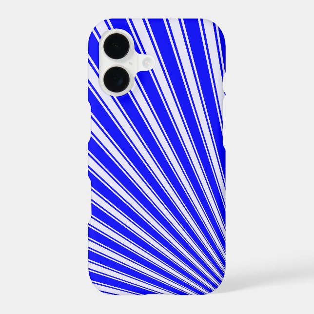 Blue Color Stripe Funky Pattern Iphone Case (Back)