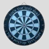 Blue Colors Dartboard with Custom Text