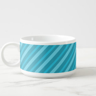 Blue colors stripes bowl
