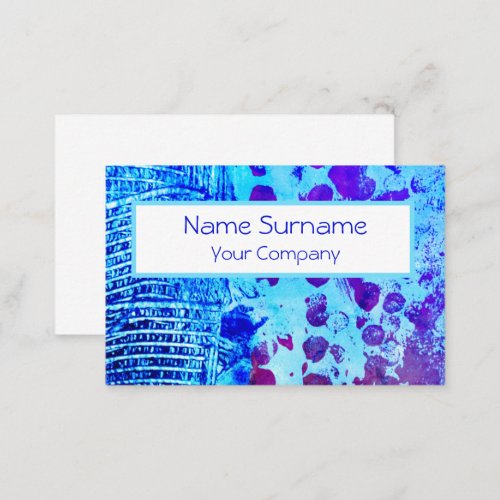 Blue colour pattern business card