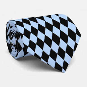 Blue Coloured Diamond Design Any Colour Background Neck Tie
