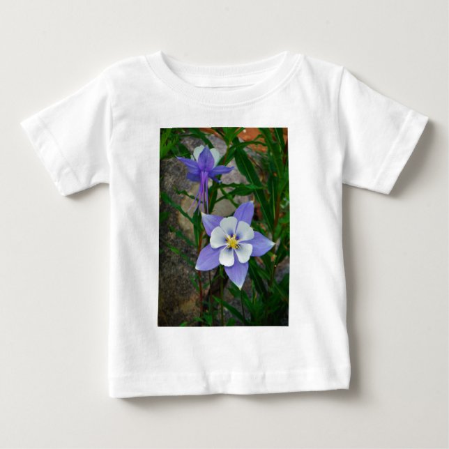 Blue columbine baby T-Shirt (Front)