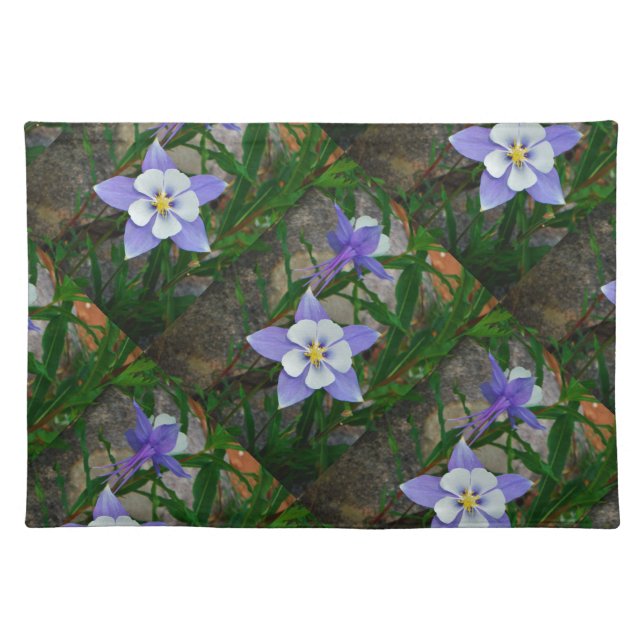 Blue columbine placemat (Front)