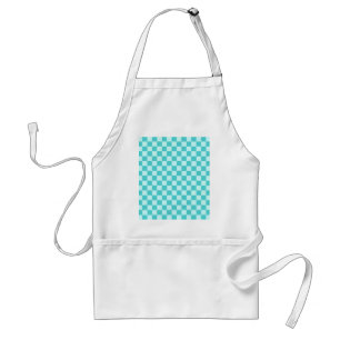 Blue Combination Classic Checkerboard by STaylor Adult Apron