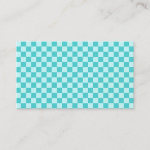 Blue Combination Classic Checkerboard by STaylor Business Card