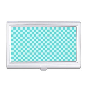 Blue Combination Classic Checkerboard by STaylor Case For Business Cards