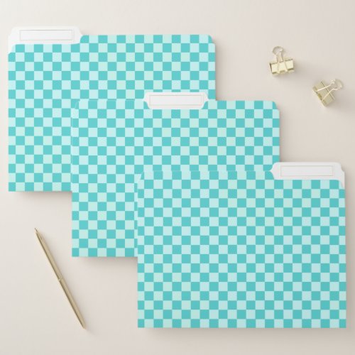 Blue Combination Classic Checkerboard by STaylor File Folder