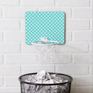 Blue Combination Classic Checkerboard by STaylor Mini Basketball Hoop