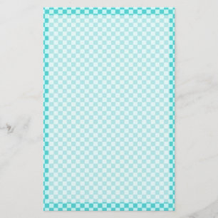 Blue Combination Classic Checkerboard by STaylor Stationery