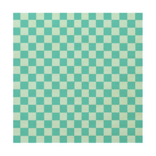 checkerboard wood wall art