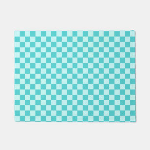 Blue Combination Classic Checkerboard Doormat
