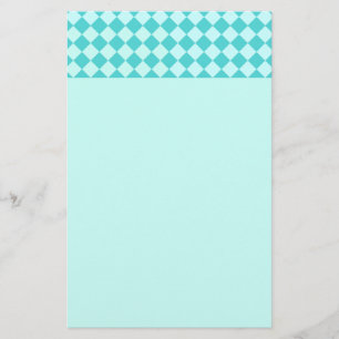 Blue Combination Diamond Pattern by Shirley Taylor Stationery