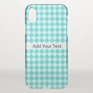 Blue Combination Diamond Pattern by Shirley Taylor iPhone X Case