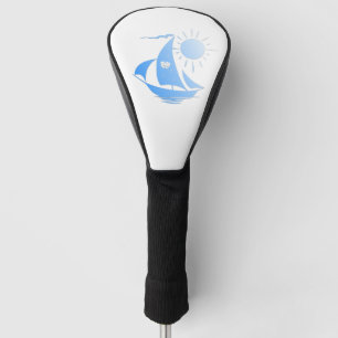 Blue Comedy and Tragedy Theater Sailboat Golf Head Cover