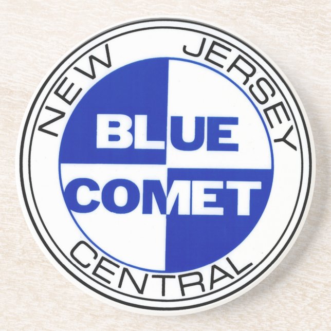Blue Comet Drumhead Coaster (Front)