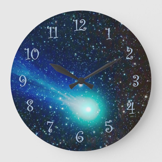 Blue Comet Large Clock (Front)