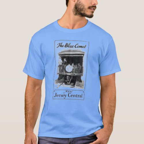 Blue Comet Train Mens American Apparel T_Shirt