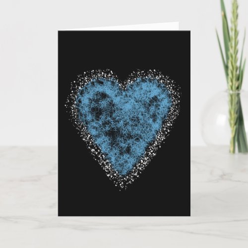 Blue Comet Valentines Card