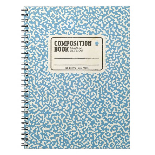 Blue Composition Notebook
