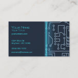 Blue Computer Circuitry Business Card