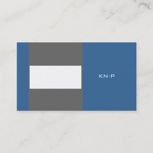 Customizable blue concrete BC Business Card