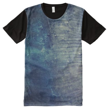 Blue concrete texture All-Over-Print T-Shirt