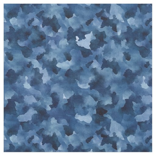 Blue Confetti Abstract  Fabric