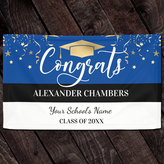 Blue Confetti Graduation Banner (Creator Uploaded)