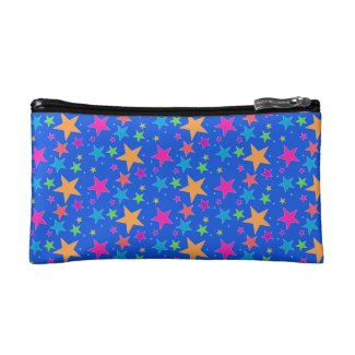 Blue Confetti Multi Makeup Bag